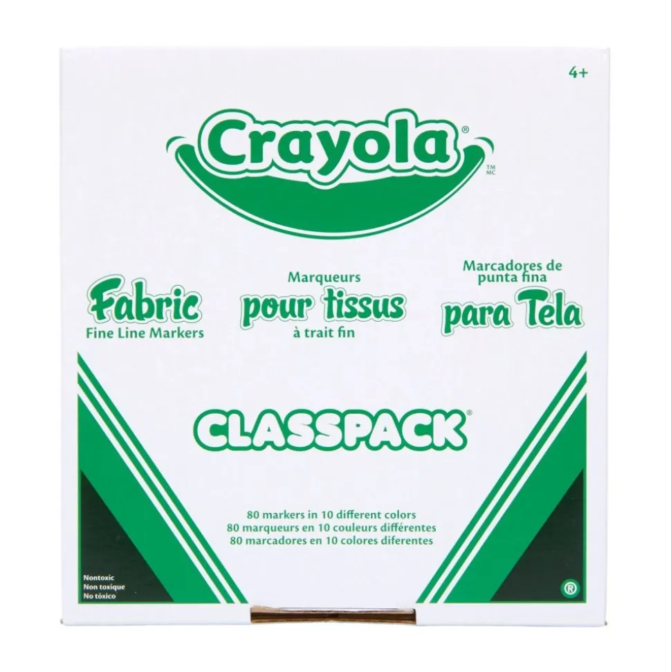 Crayola Fine Line Fabric Markers Classpack