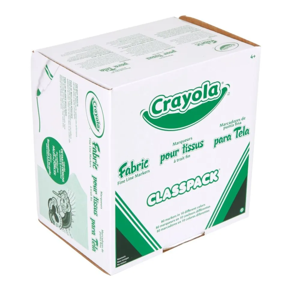 Crayola Fine Line Fabric Markers Classpack