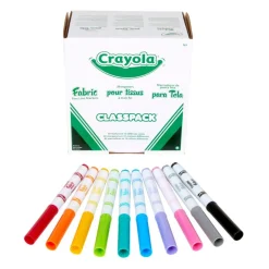 Crayola Fine Line Fabric Markers Classpack