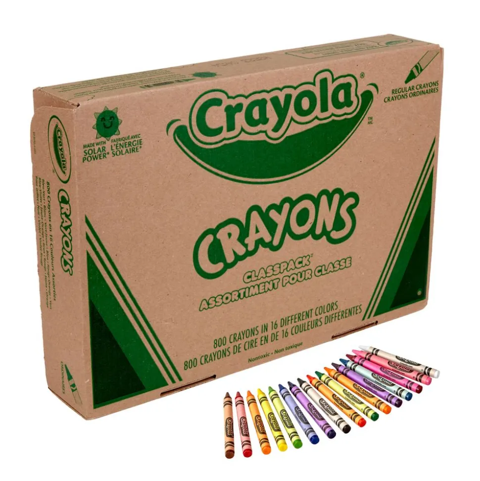 Crayola® Regular Crayons Classpack® Value Pack - 16 Colors, Set of 800