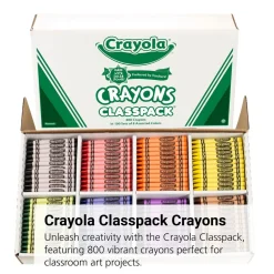 Crayola® Regular Crayons Classpack® Value Pack - 8 Colors, Set of 800