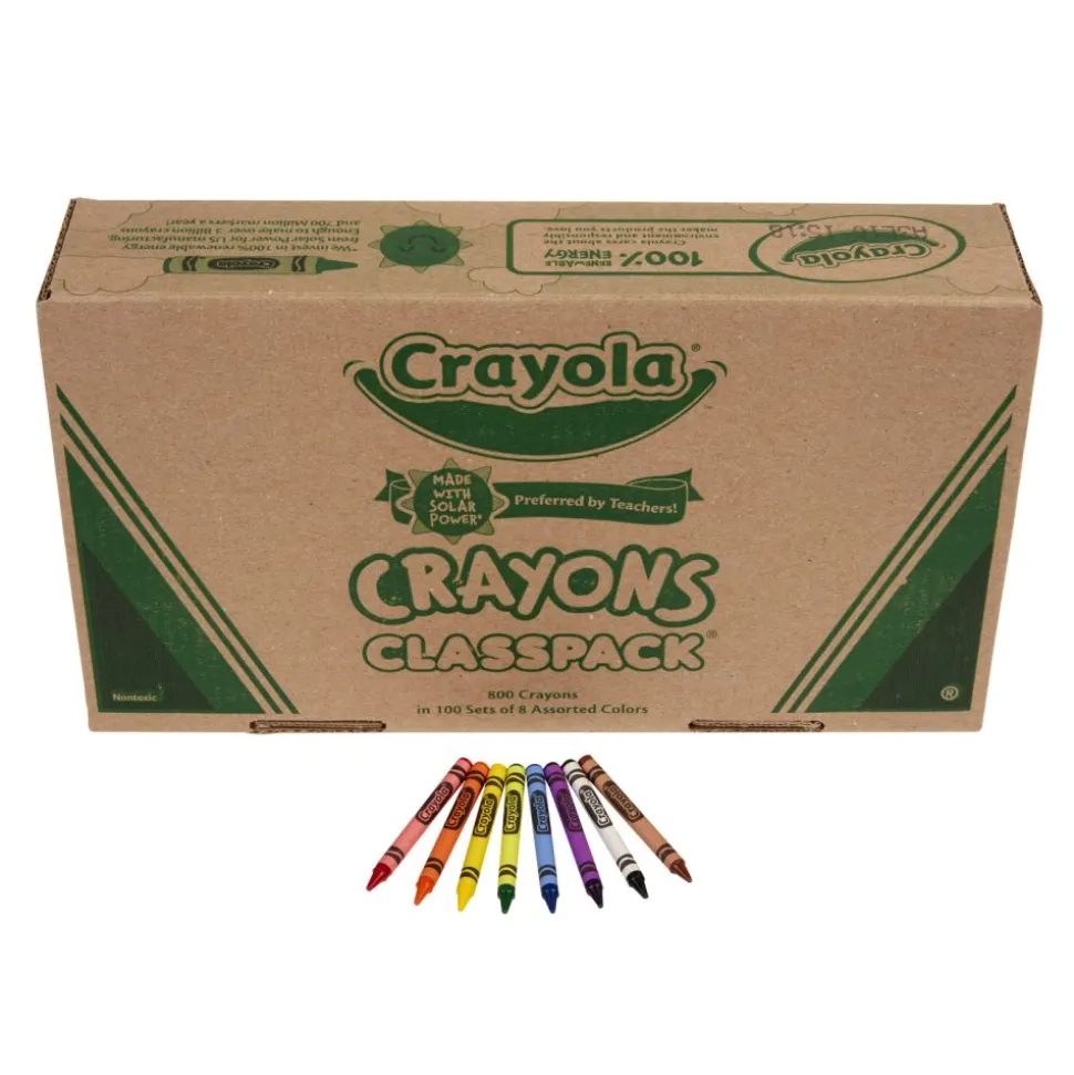 Crayola® Regular Crayons Classpack® Value Pack - 8 Colors, Set of 800