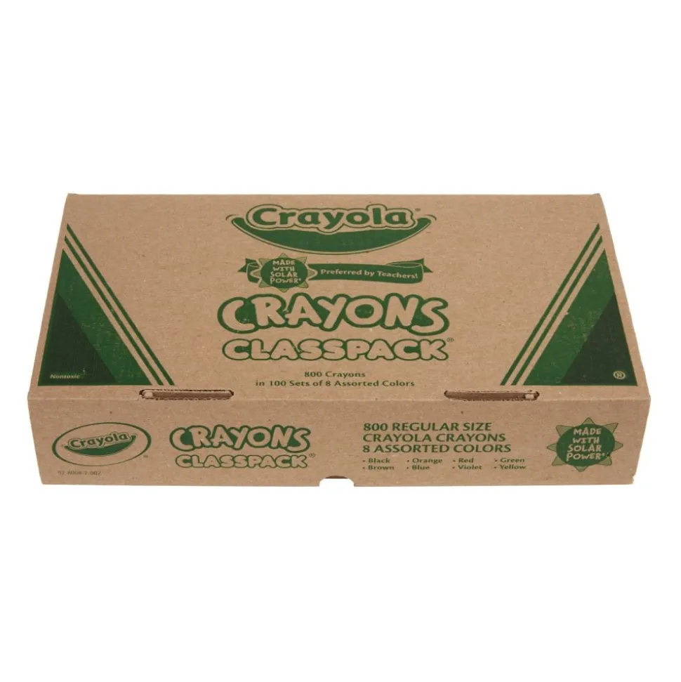 Crayola® Regular Crayons Classpack® Value Pack - 8 Colors, Set of 800
