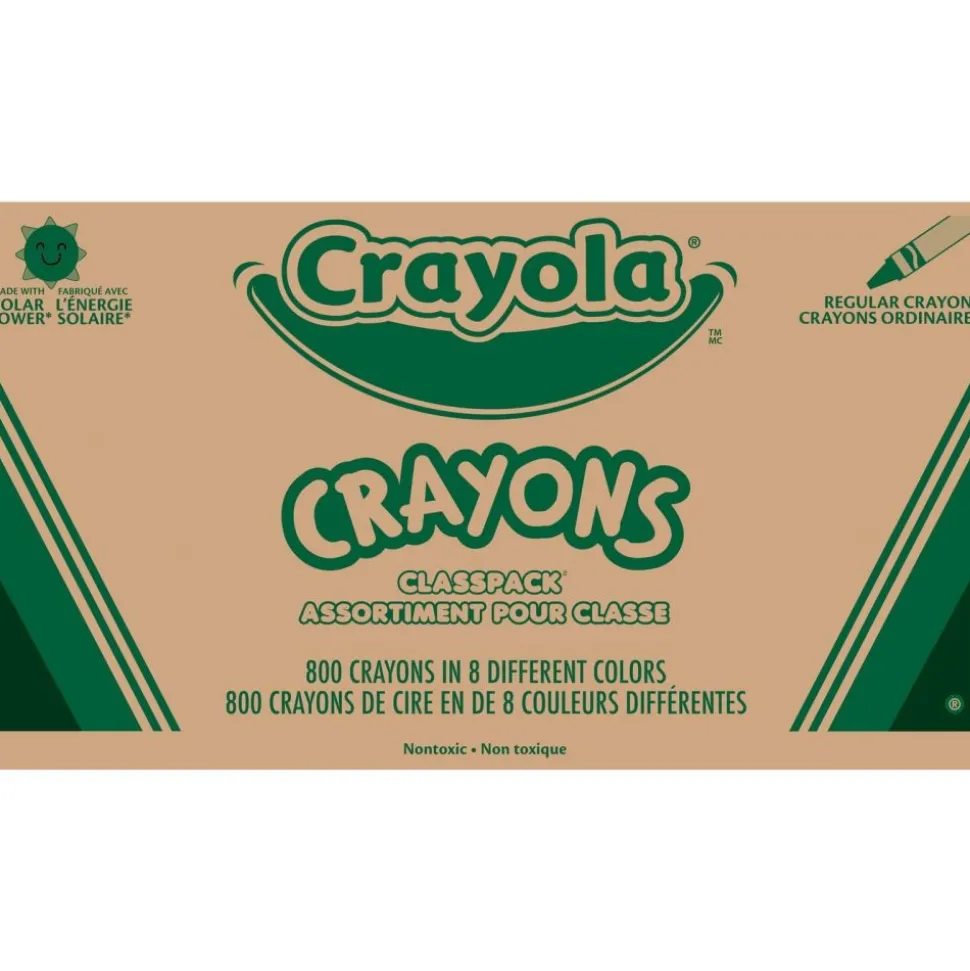 Crayola® Regular Crayons Classpack® Value Pack - 8 Colors, Set of 800