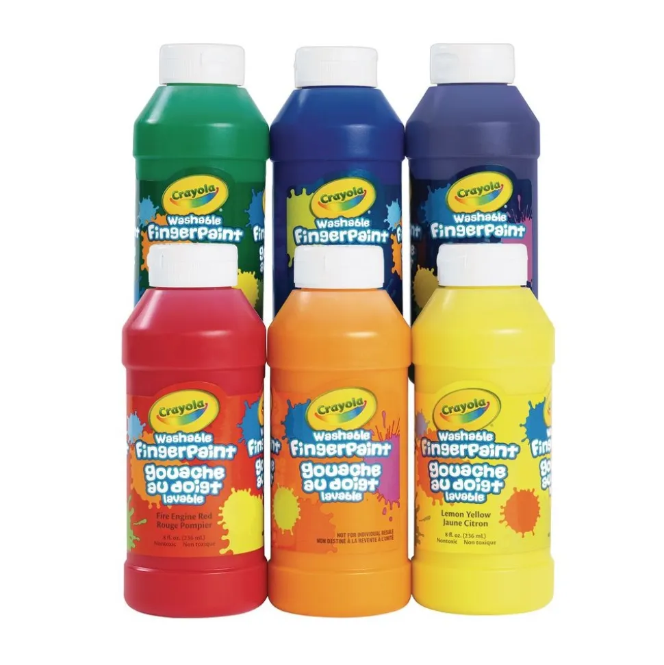 Crayola® Washable Finger Paint - Set of 6