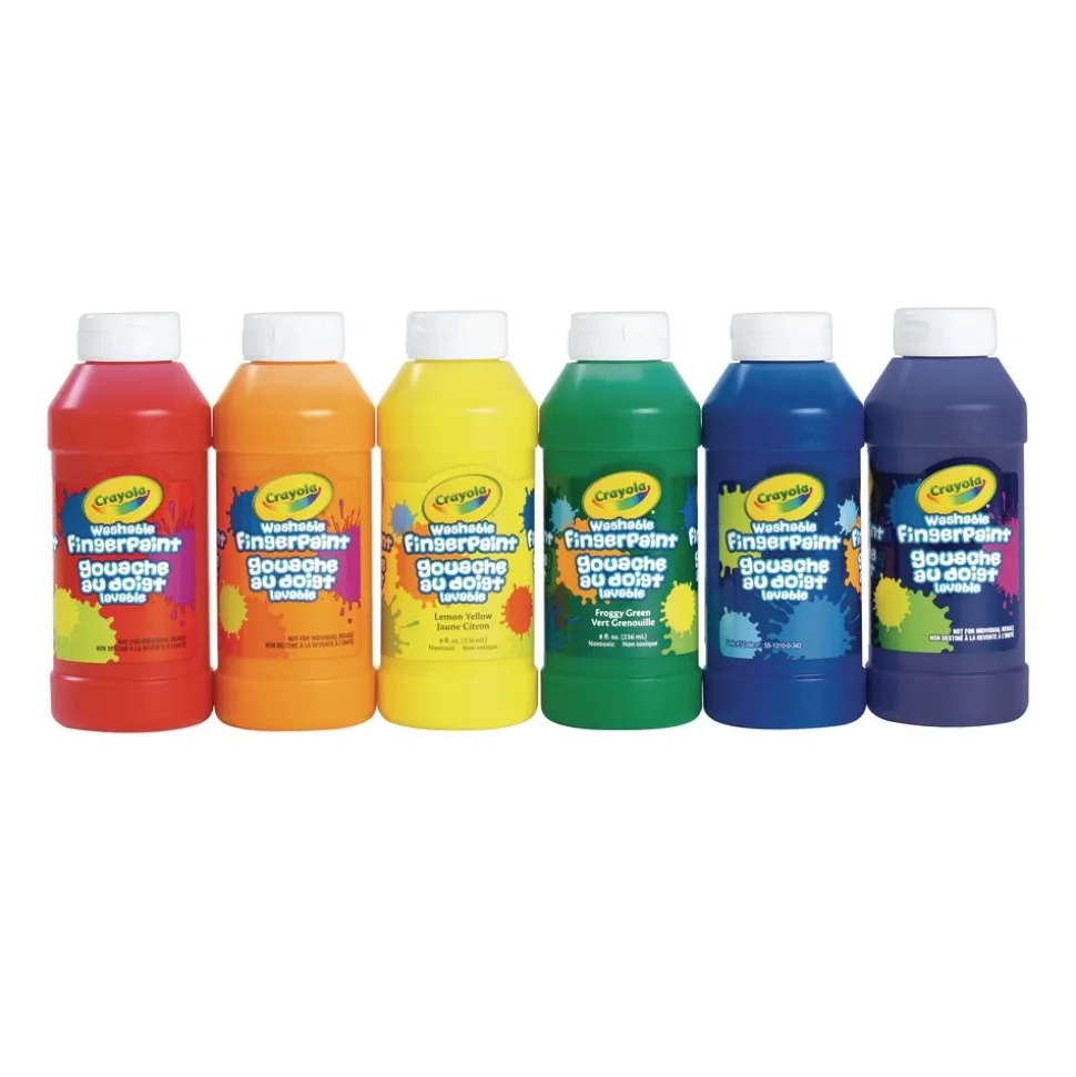 Crayola® Washable Finger Paint - Set of 6