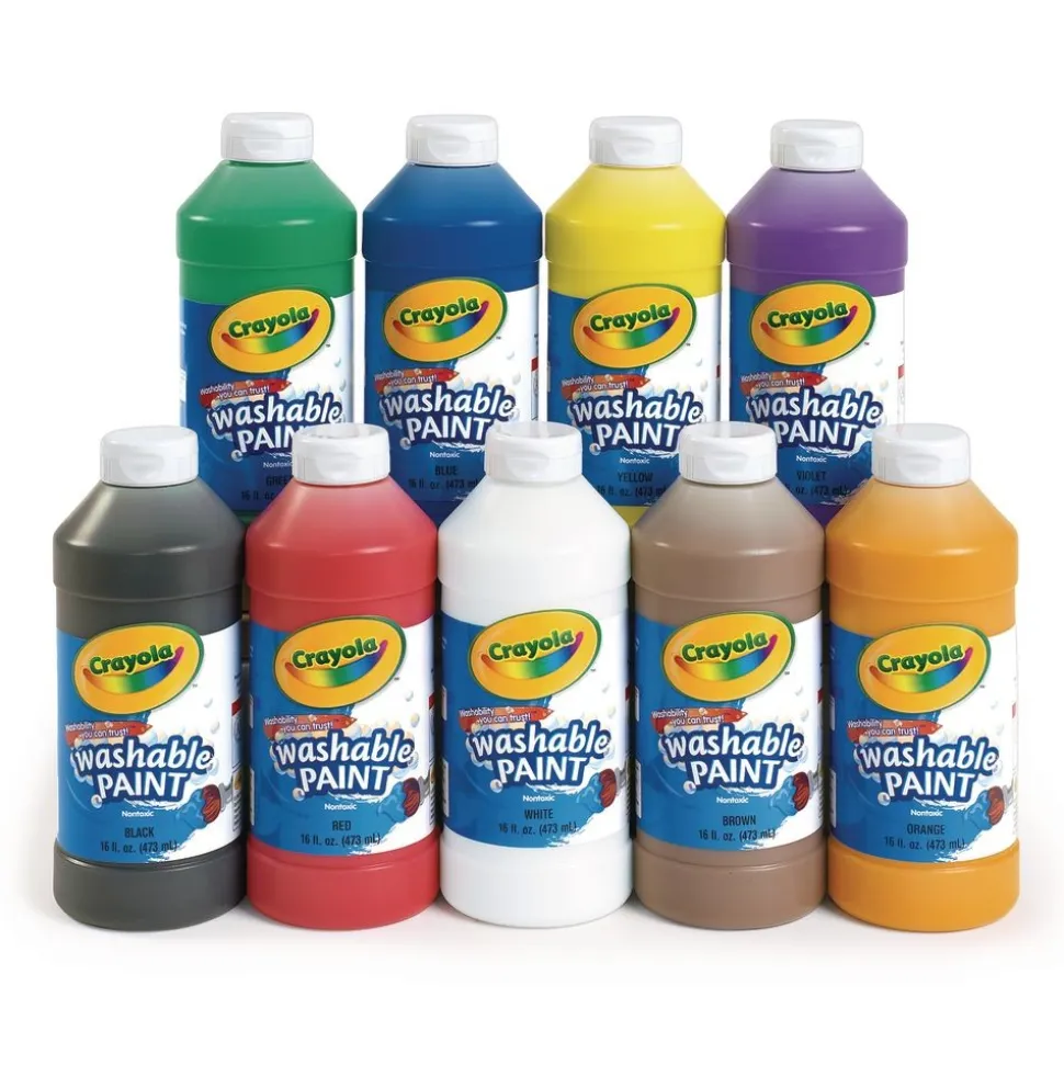 Crayola® Washable Paint, 16oz - Set of 9