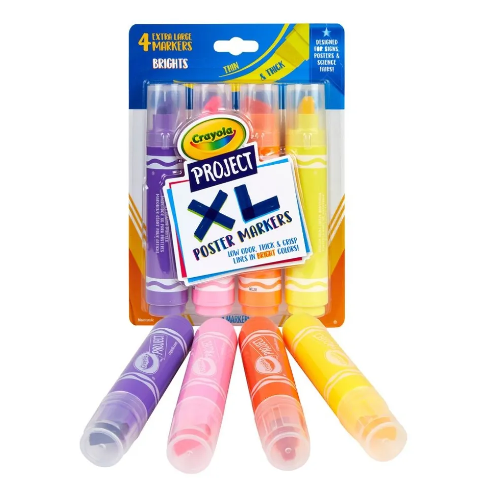Crayola® XL Poster Markers, Classic Colors, 4 Count