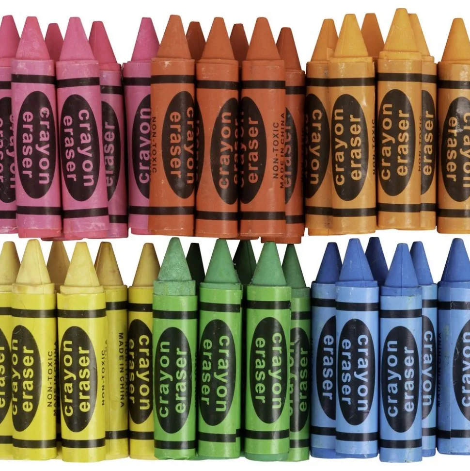 Crayon Erasers - 12 erasers