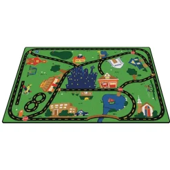 Cruisin' Around the Town 6' x 9' Rectangle Premium Carpet