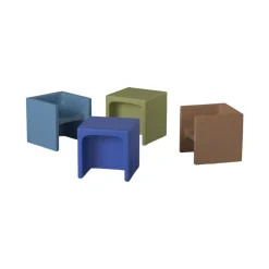 Cube Chairs - Set of 4 Woodland Colors
