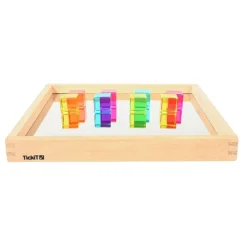 100 Cube Gems in Mirror Tray