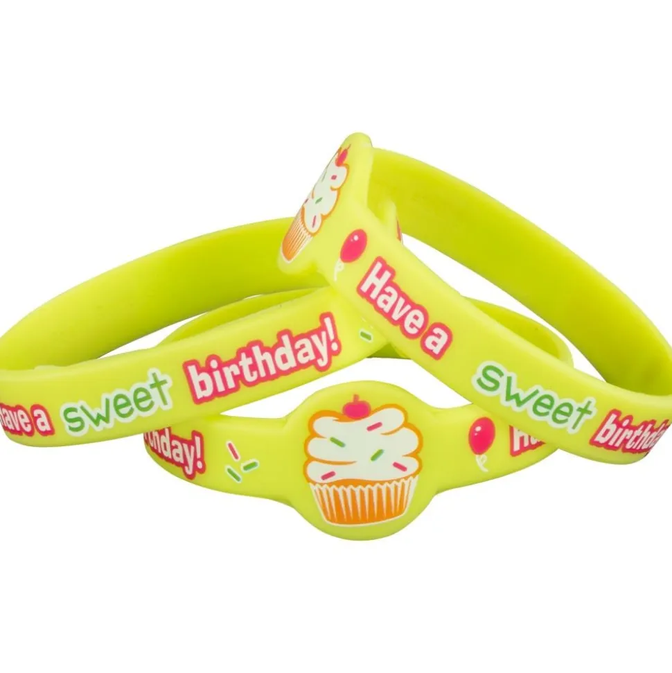 Cupcake Birthday Bracelets - 24 bracelets