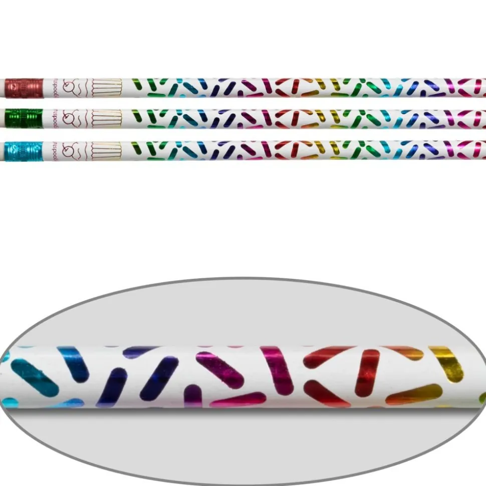 Cupcake Birthday Pencils And Erasers Kit - 12 pencils