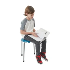 Daisy Stackable Stool Set, Colorful Flexible Seating, 17in Seat Height, 8-Piece