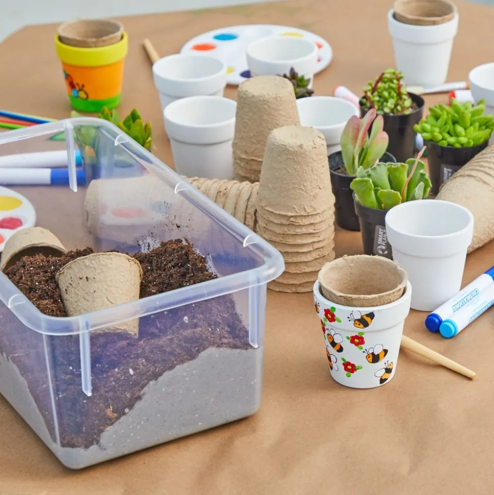 Decorate Your Own Seeds Pots, Set of 24
