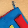 Deluxe Chair Pockets with Pencil Case - 6 Pack - Blue/Red