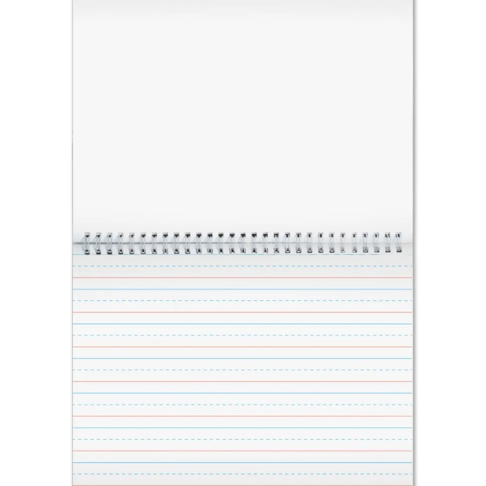 Deluxe Spiral Landscape Writing Journals (Teal Star Cover) - 112 Pages