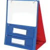Desktop Stand With Flip Magnetic Boards And Storage Pockets - 1 stand, 3 boards