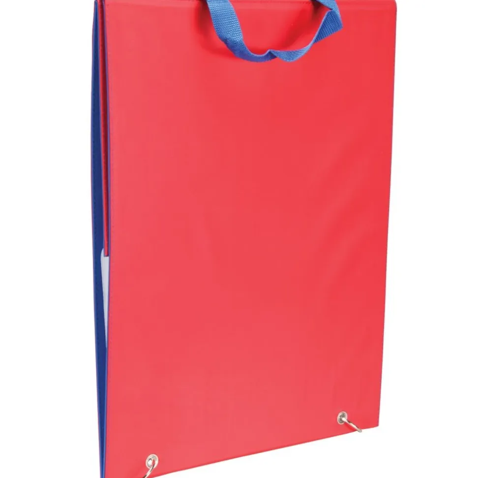 Desktop Stand With Flip Magnetic Boards And Storage Pockets - 1 stand, 3 boards
