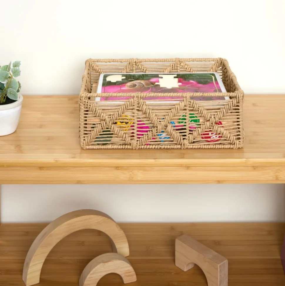 Discount School Supply® Paper Rope Rectangle Basket