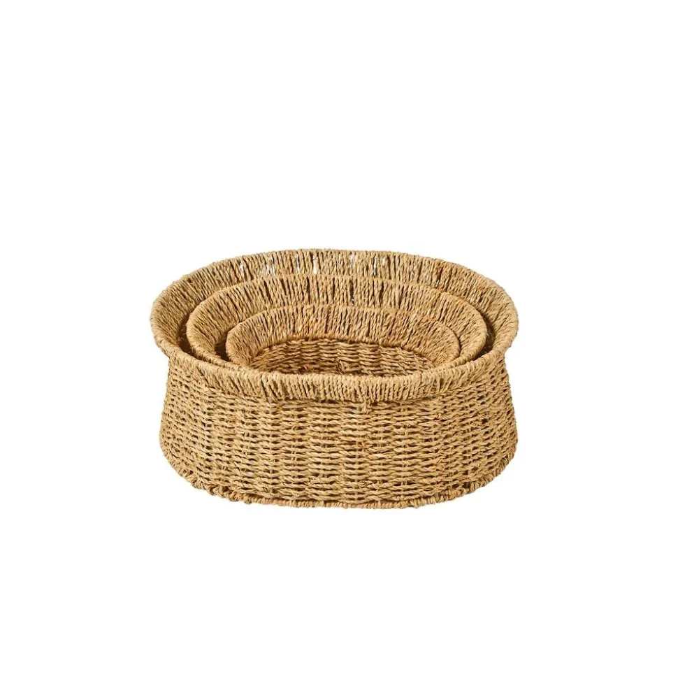 Discount School Supply® Seagrass Oval Basket - Set of 3