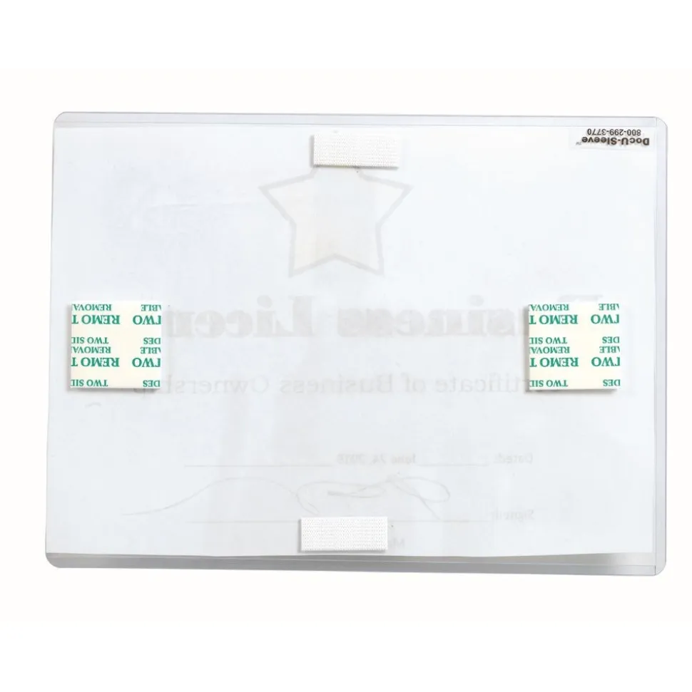 DocU-Sleeves 5" x 7" Wall-Mount Document Display - Set of 10