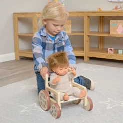 Doll Wooden Wheelchair 15"
