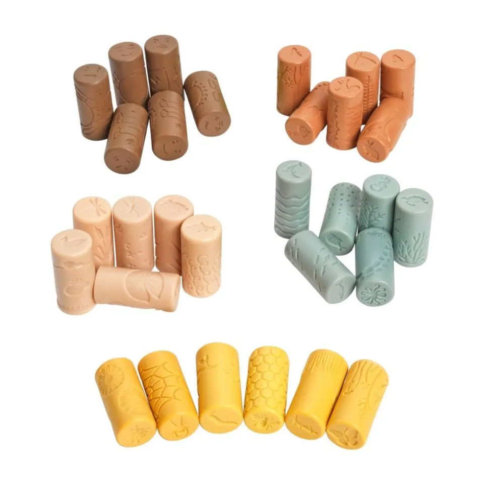 30 Dough Stamper Rollers - 5 Different Sets