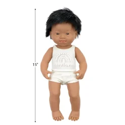 Down Syndrome 15" Doll Hispanic Boy