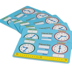 Dry Erase Elapsed Time Practice Boards - 6 boards