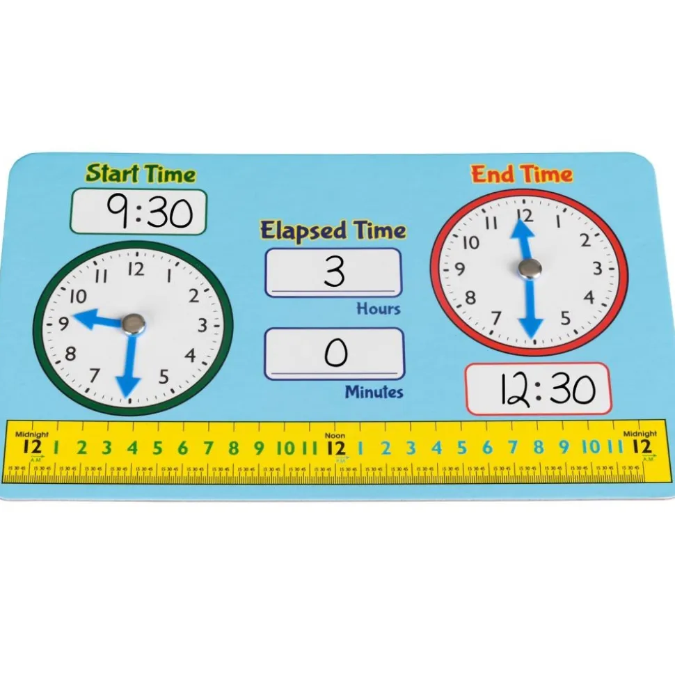 Dry Erase Elapsed Time Practice Boards - 6 boards