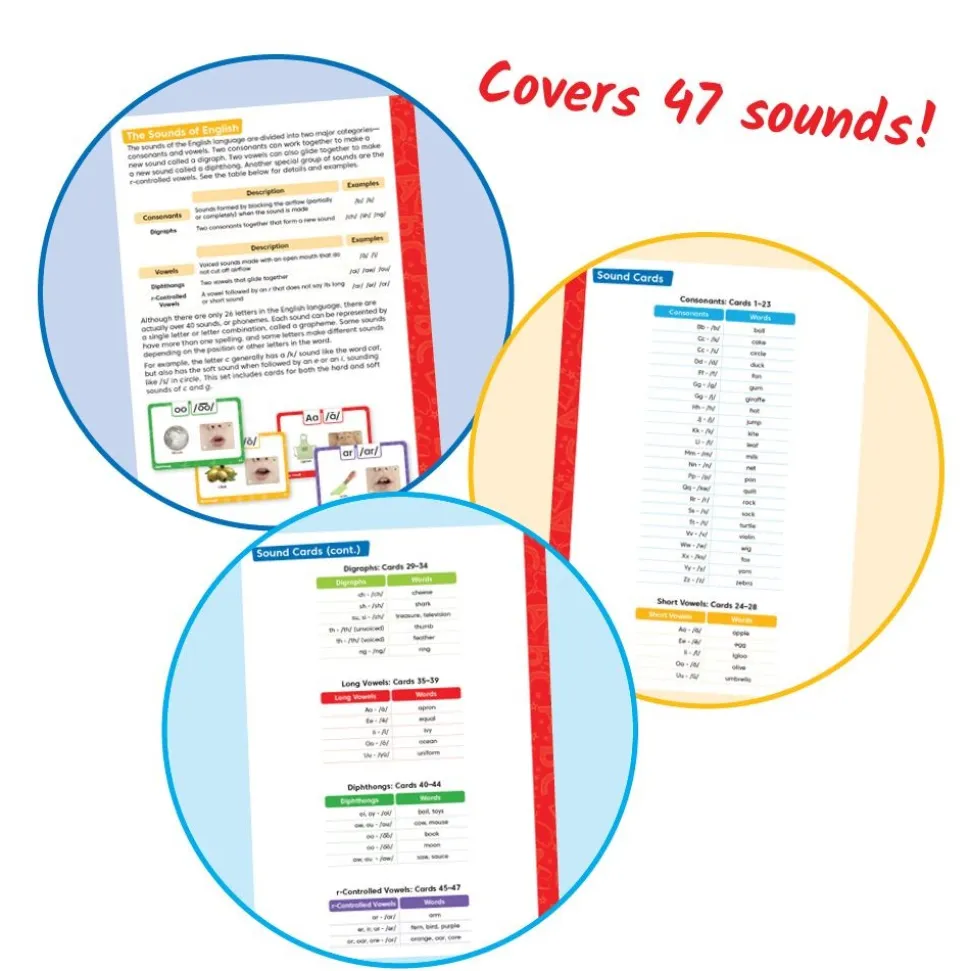 3D Sound and Phonics Cards - Set of 47