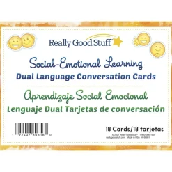 Dual Language SEL Conversation Cards For Home (Lenguaje Dual - Tarjetas de Conversación para el Hogar) - 18 Cards
