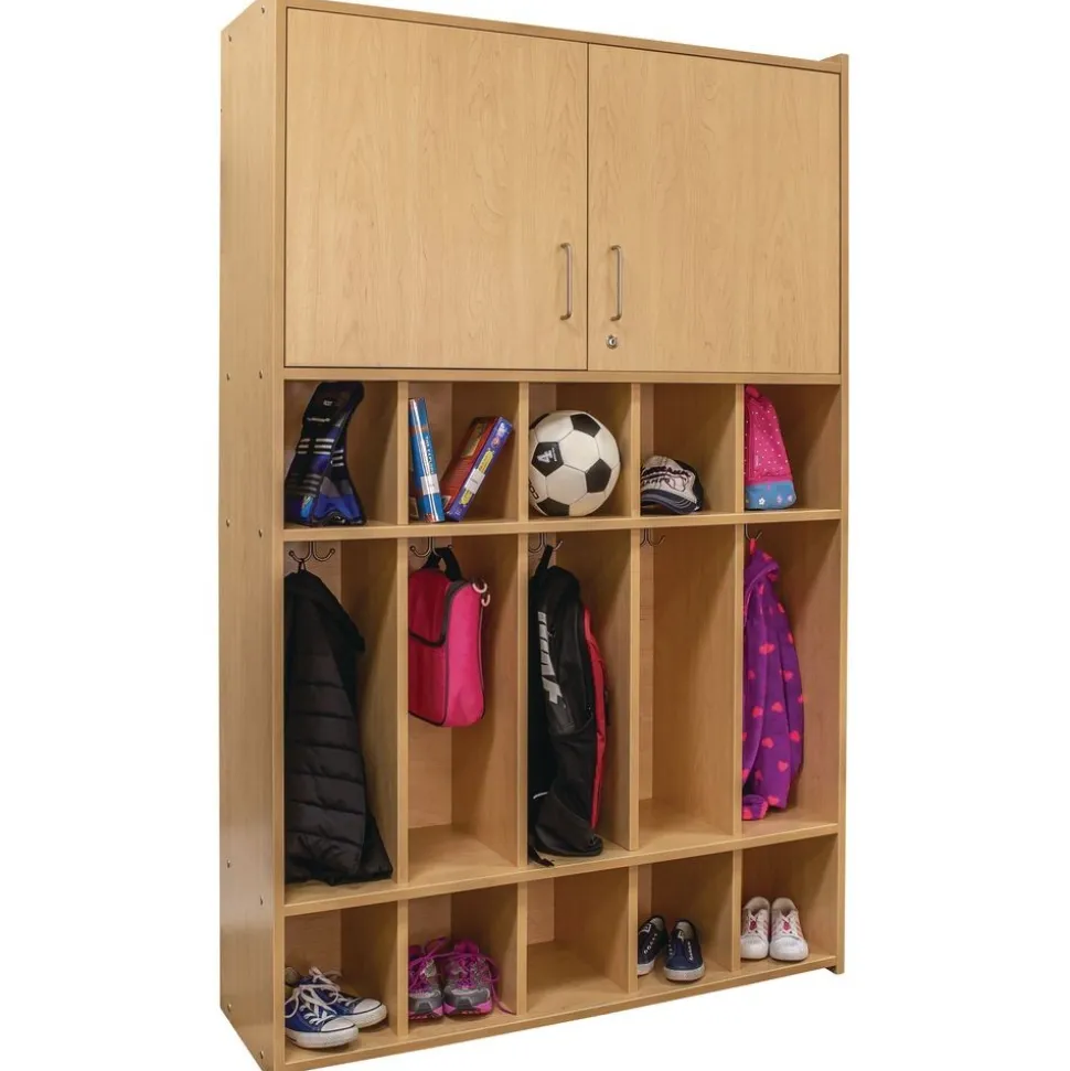 Dual Purpose Student Locker - Maple/Maple, Assembled