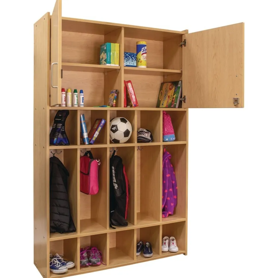 Dual Purpose Student Locker - Maple/Maple, Assembled