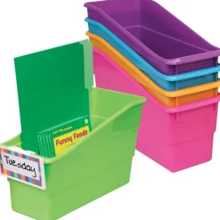 Durable Book And Binder Holders- 5-Pack Neon