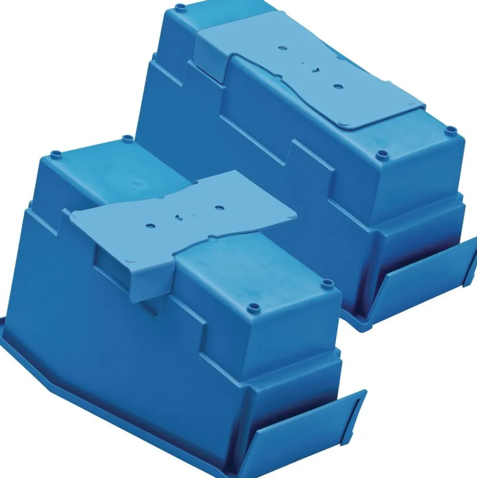 Durable Book & Binder Holders + Stabilizer Wing & Label Holder, Set of 6 - Primary