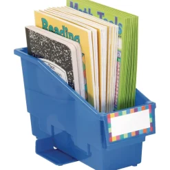 Durable Book & Binder Holders + Stabilizer Wing & Label Holder, Set of 6 - Primary
