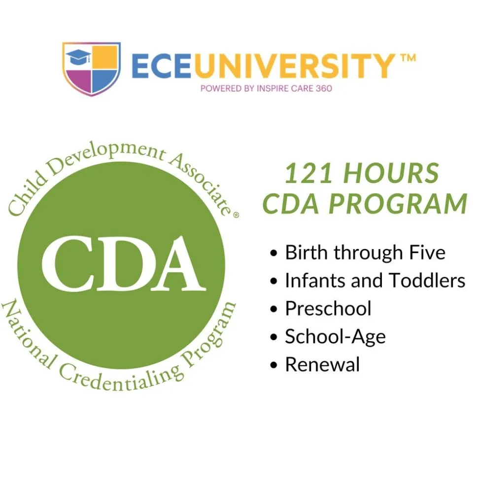 ECE University Online CDA Training Program - 121 Hours for Child Development Associate Credential