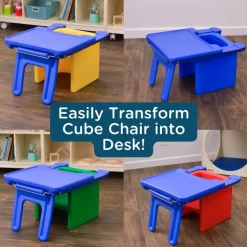 Edutray for Cube Chair (Blue) - Tray Only