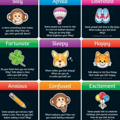 Emoji Feelings Cards - Laminated - Set of 12