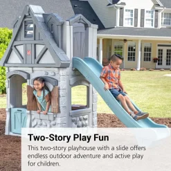 Enchanting Adventures 2-Story Playhouse & Slide