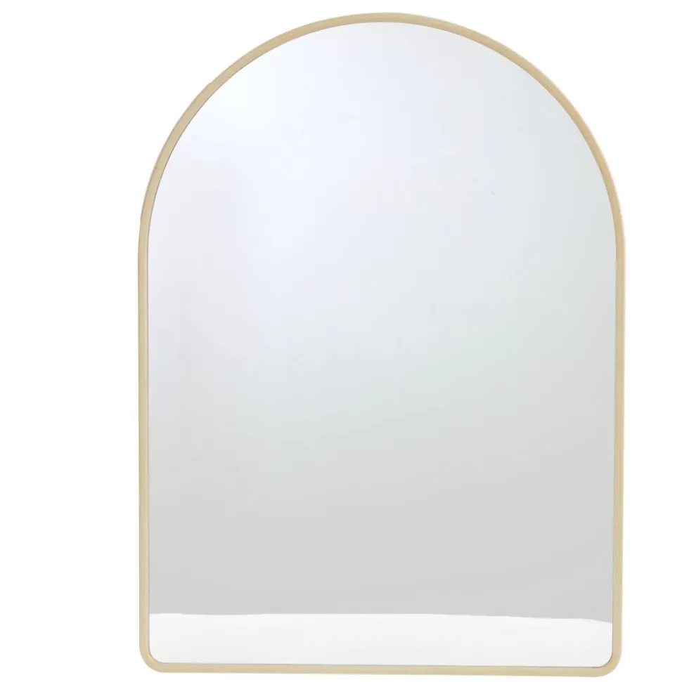Environments® Arched Wall Hanging Acrylic Mirror with Wood Frame - Natural