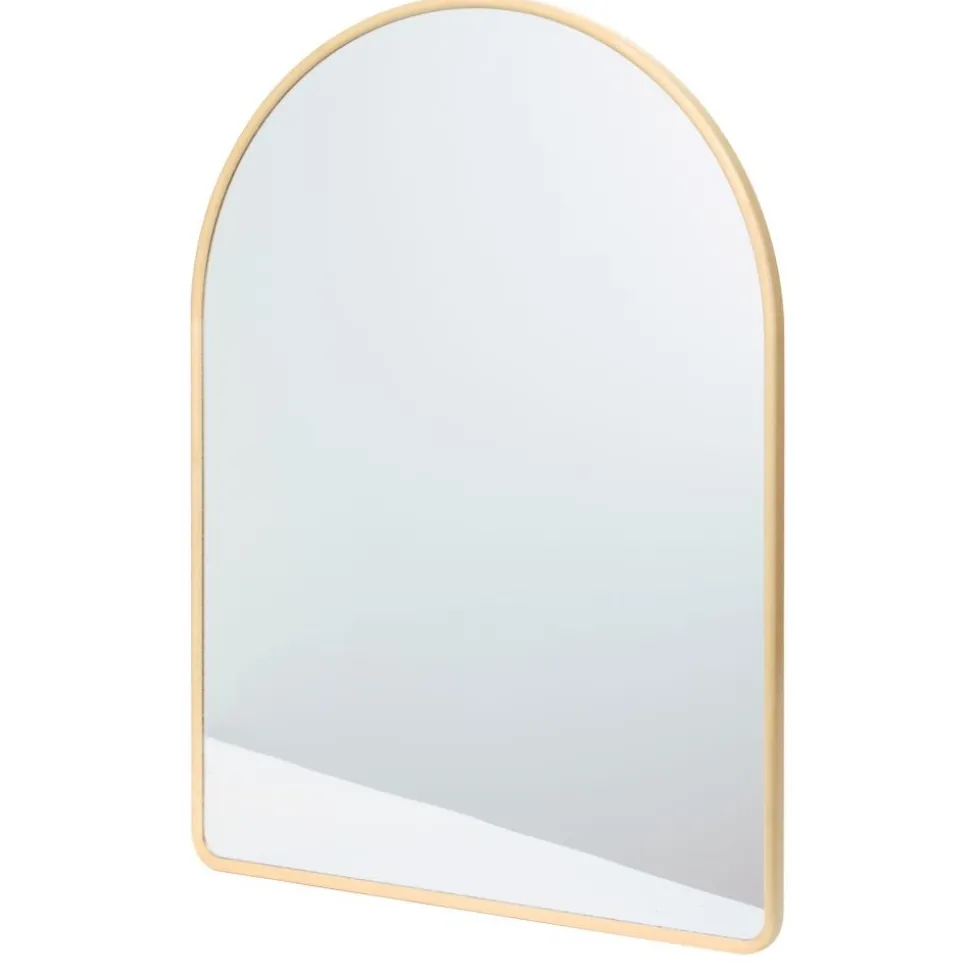 Environments® Arched Wall Hanging Acrylic Mirror with Wood Frame - Natural