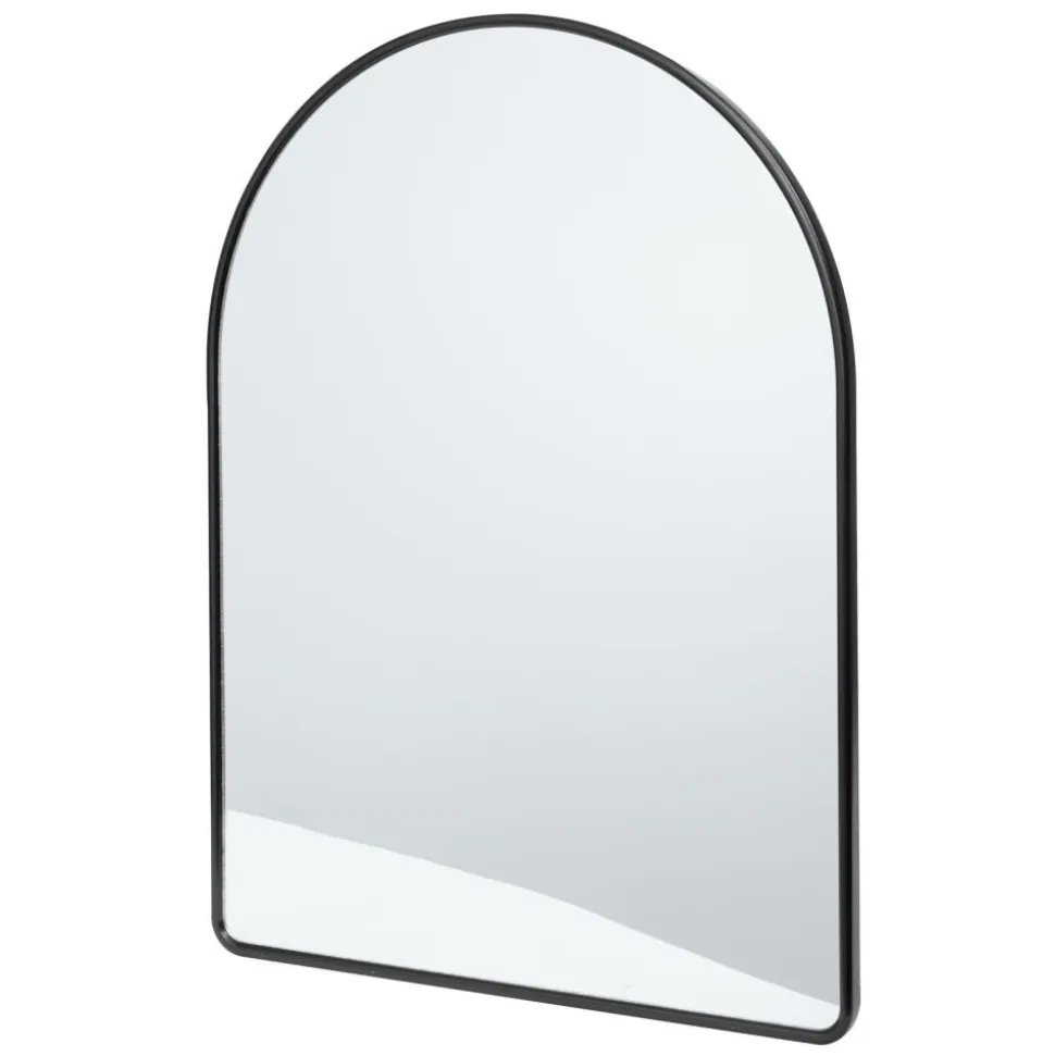 Environments® Arched Wall Hanging Acrylic Mirror with Wood Frame - Black