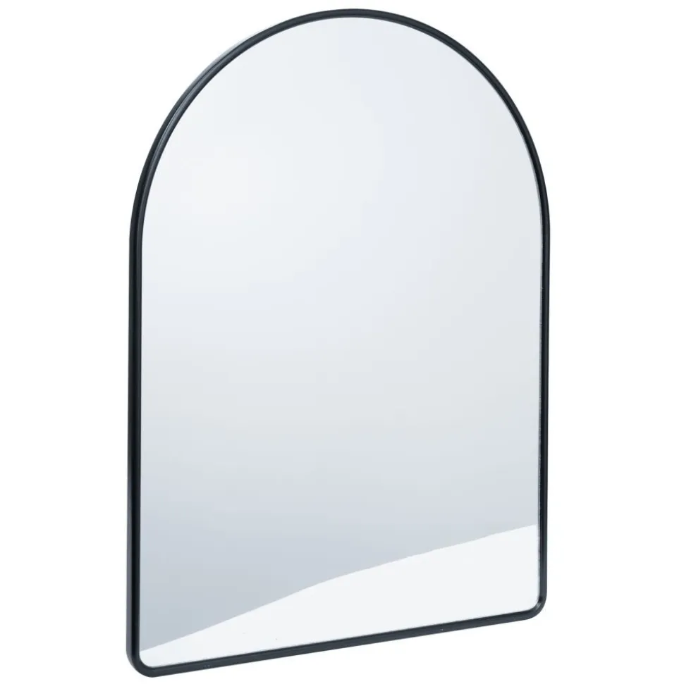 Environments® Arched Wall Hanging Acrylic Mirror with Wood Frame - Black