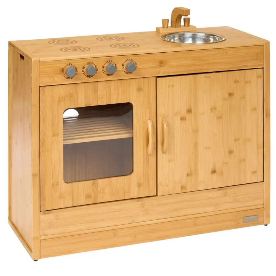 Environments® Bamboo Kitchen Oven & Sink Combo