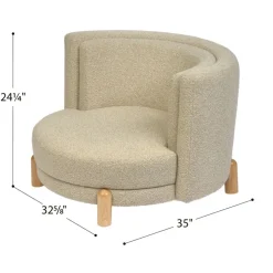 Environments® Bouclé Barrel Chair