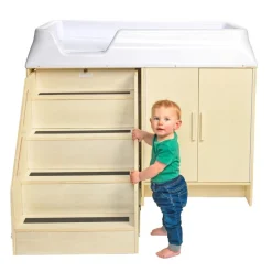 Environments® Changing Table with Plastic Top and Stairs